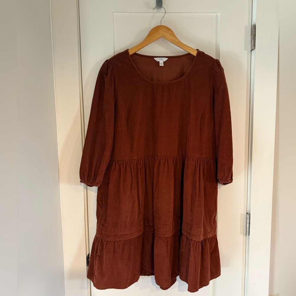 Time and Tru Cinnamon Brown Dress